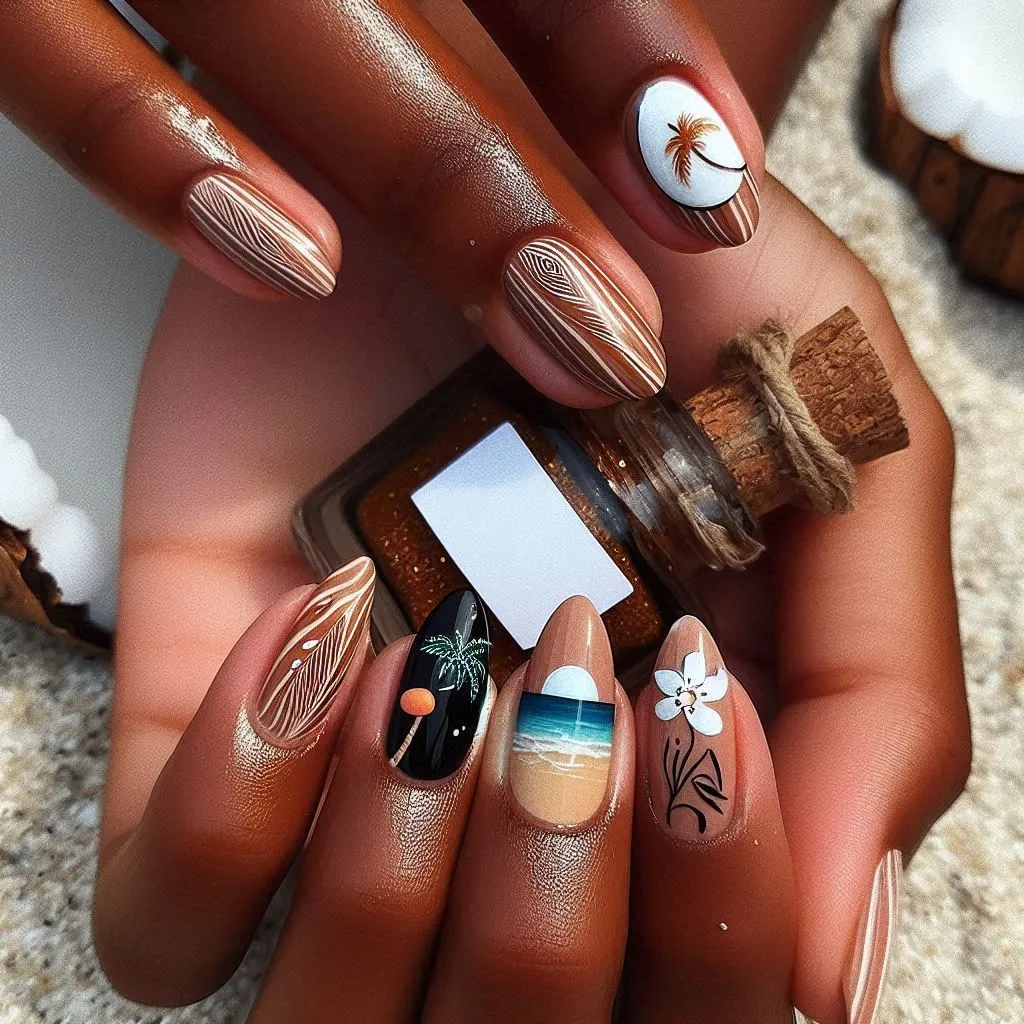 Beach Vibes Nail Designs