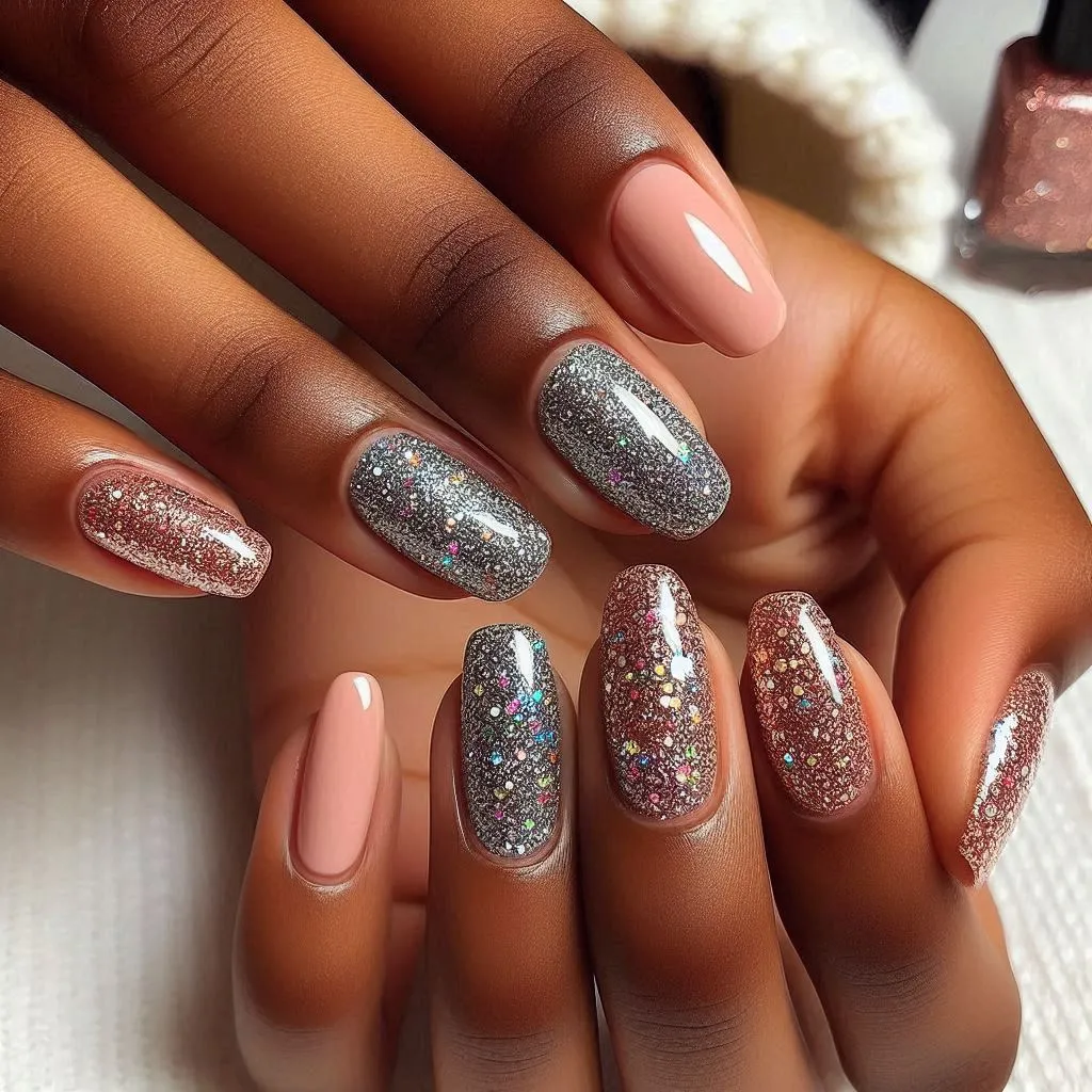 Glitter Glam Nail Designs