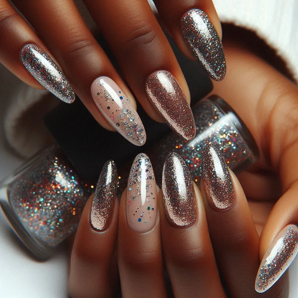 Glitter Glam Nail Designs