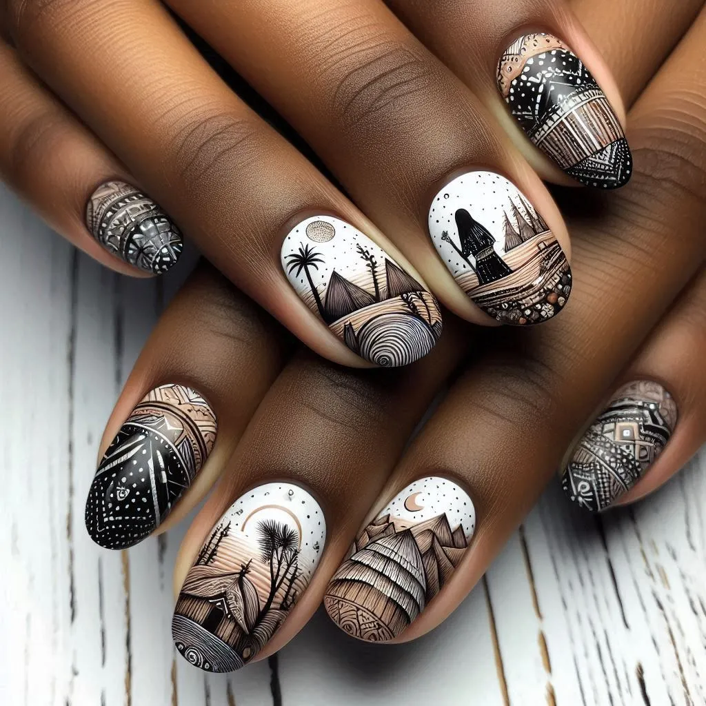 Abstract Adventure Nail Designs