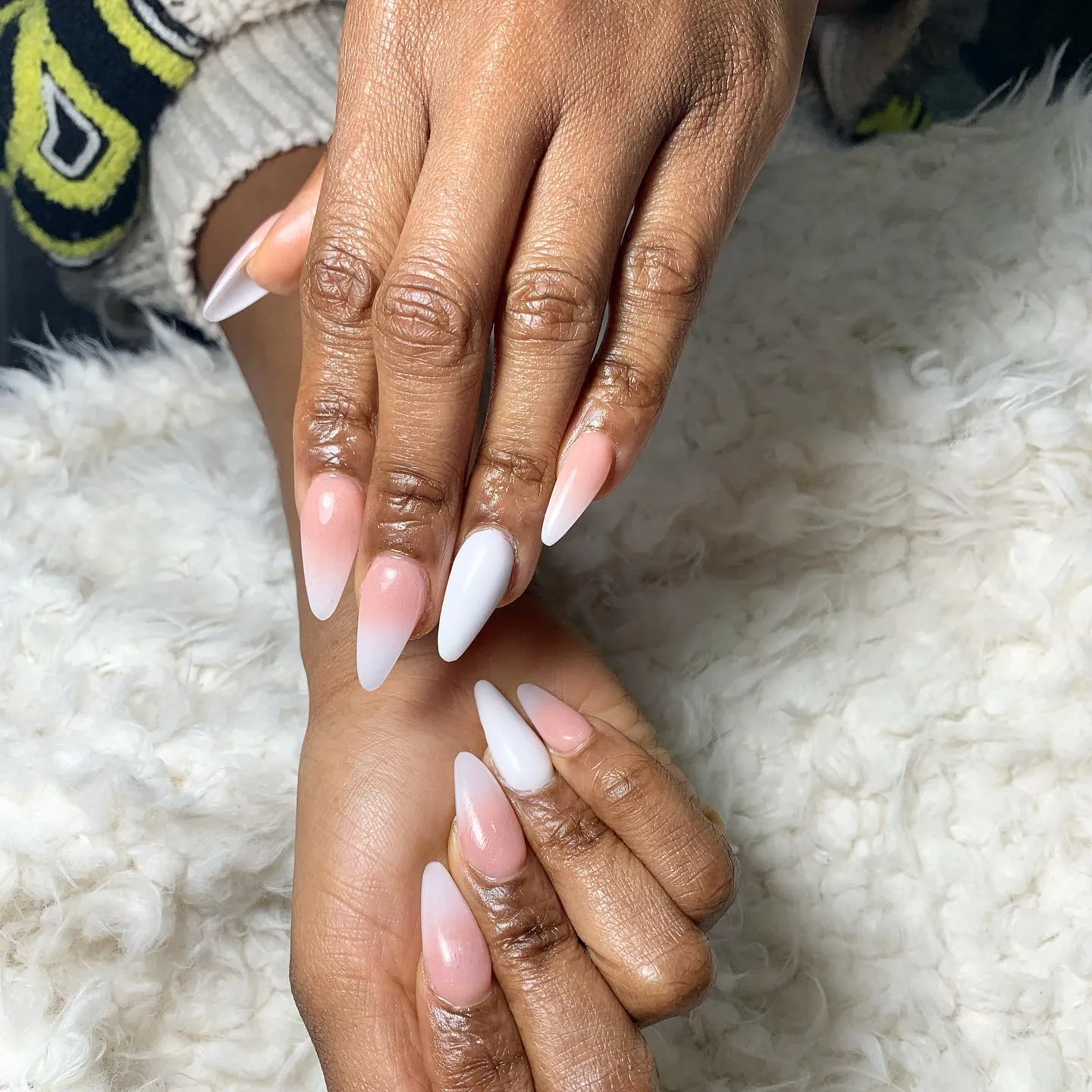 Natural Ombre Almond Nail Designs