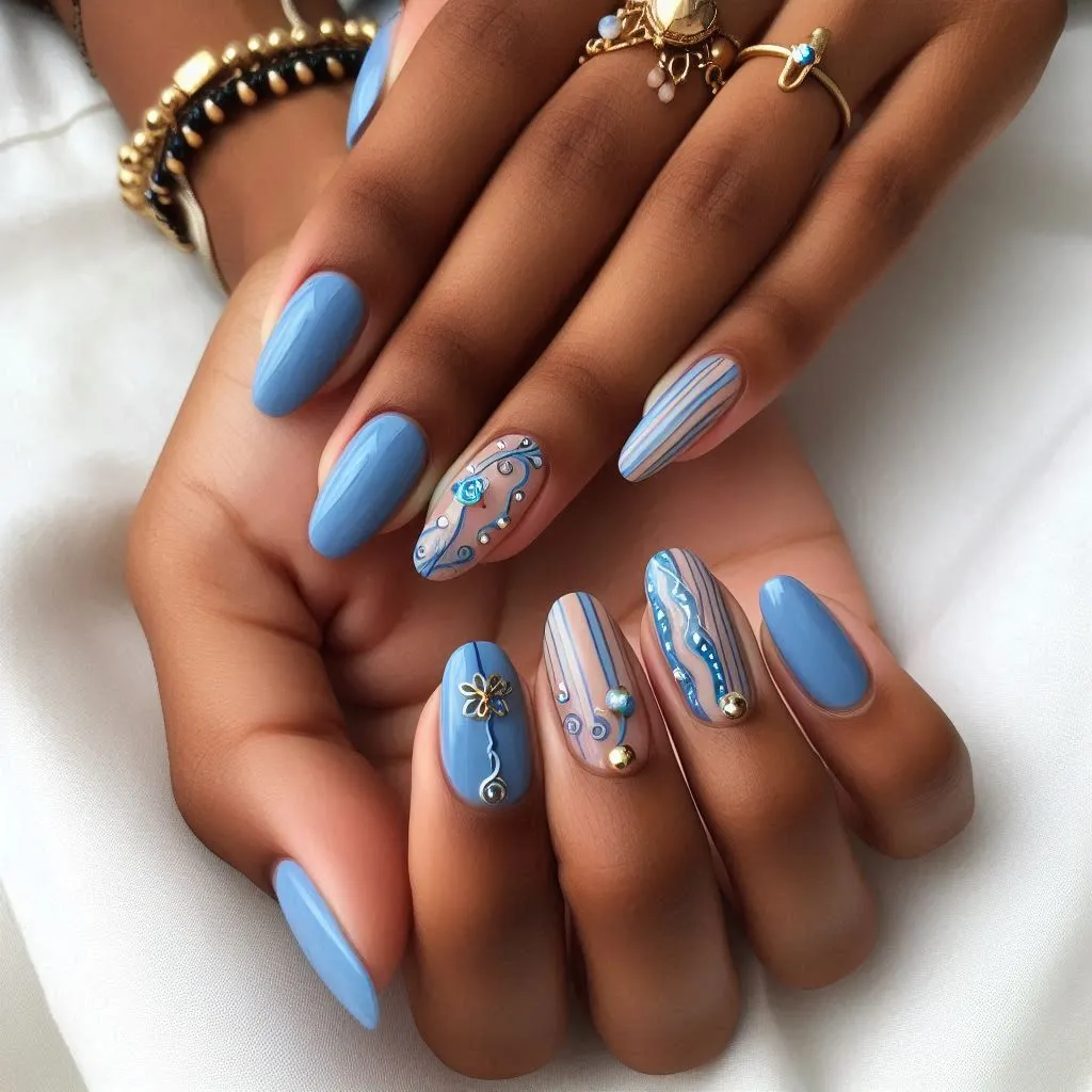 Blue Bliss Nail Designs