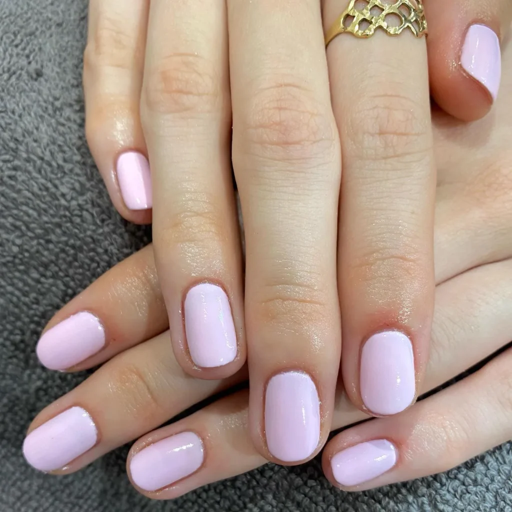 Nude Pink Almond Nails