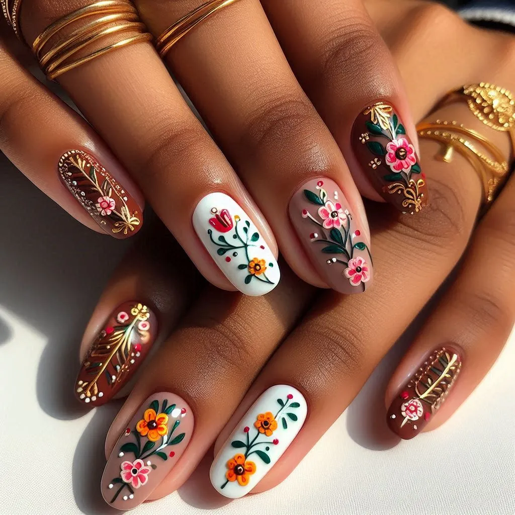 Floral Fantasia Nail Designs