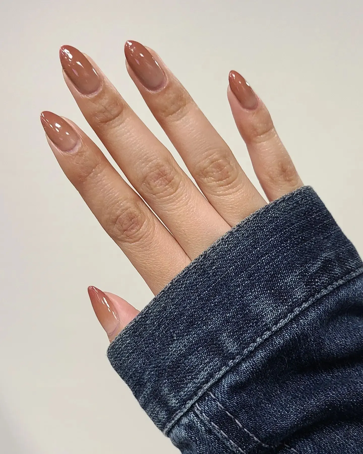 Nude Ombre Almond Nails