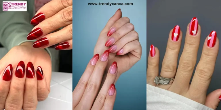 20 Best Red Almond Nail Designs Ideas