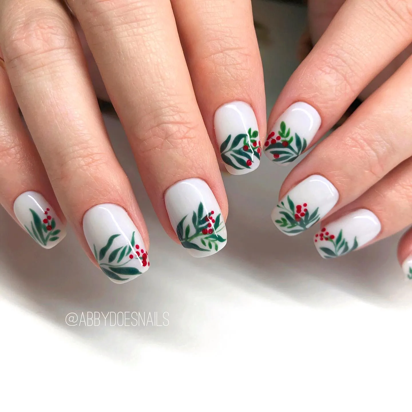 Mistletoe Coffin Nails