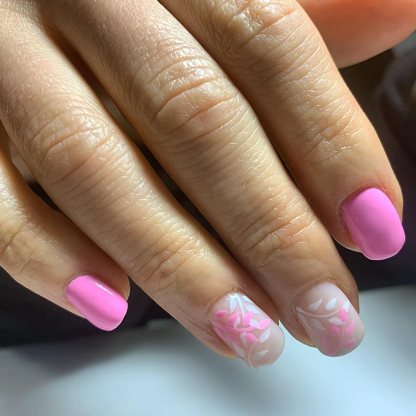 Sweet Candy Pink Nails