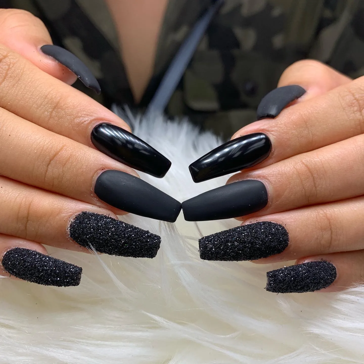 Black Coffin Nails for Weddings