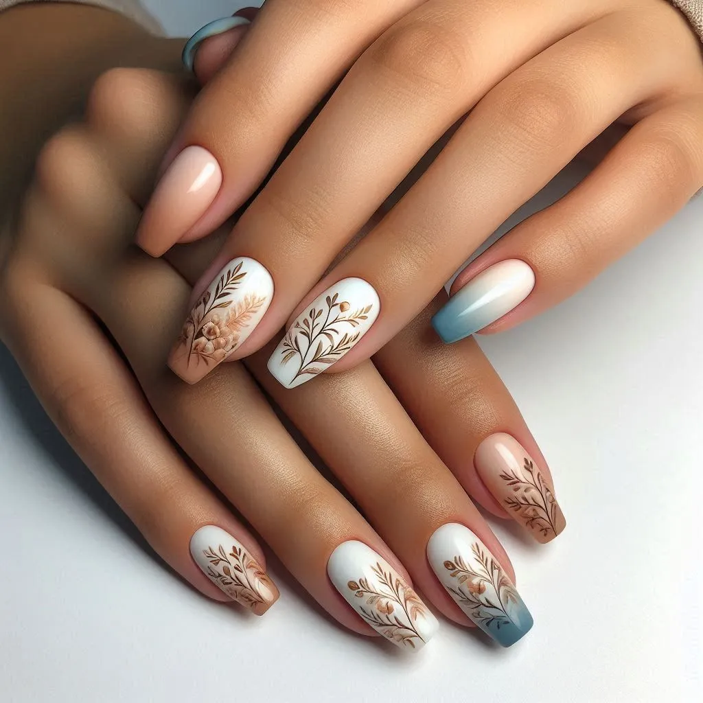 Floral Nails