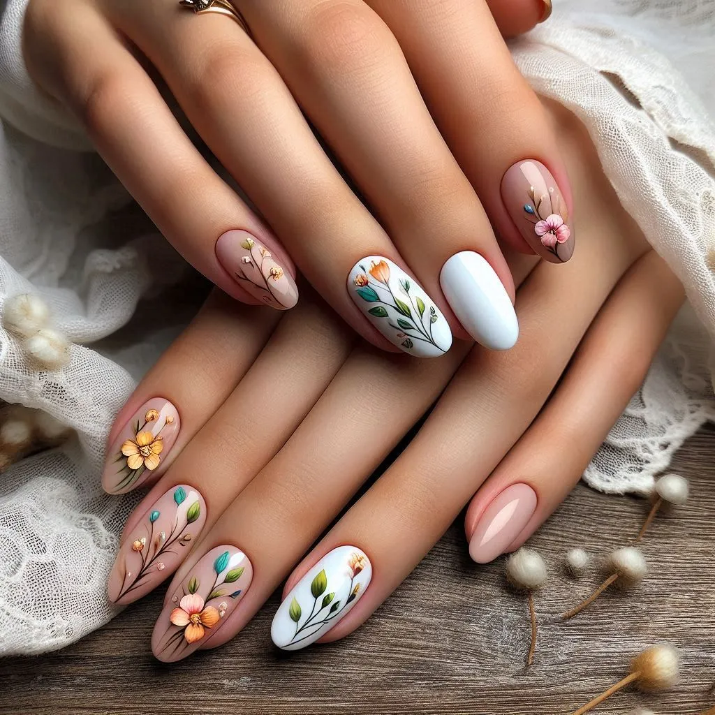 Floral Nails