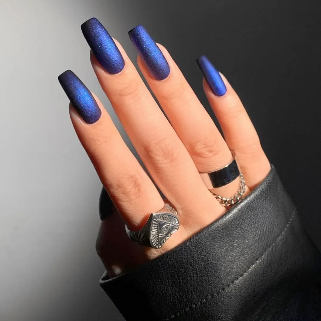 Dark Blue Nail Designs