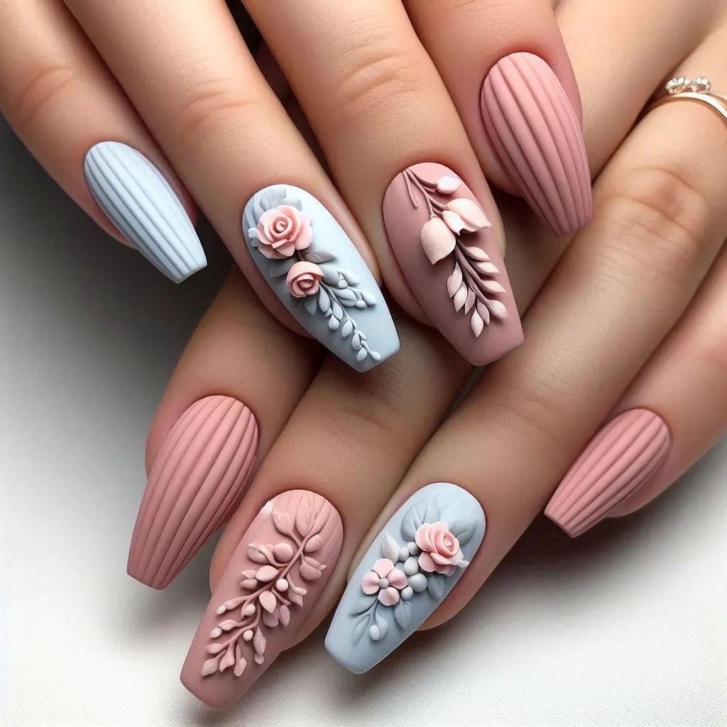 Sculpted 3D Nail Art