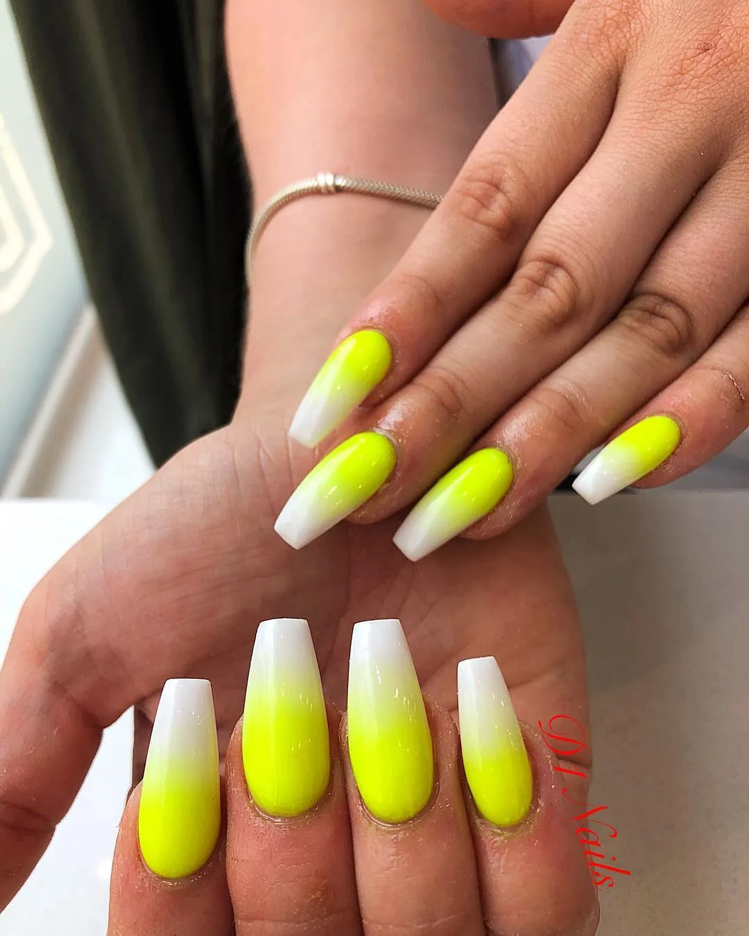 Yellow Slime Nails