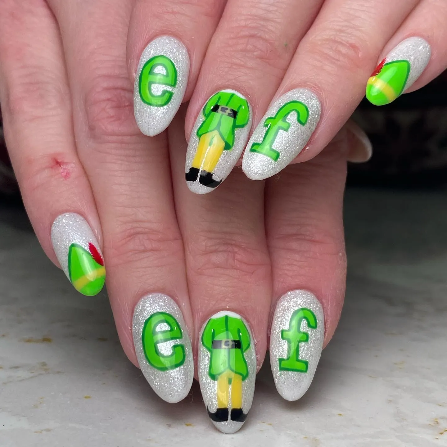 Elf-Themed Nails