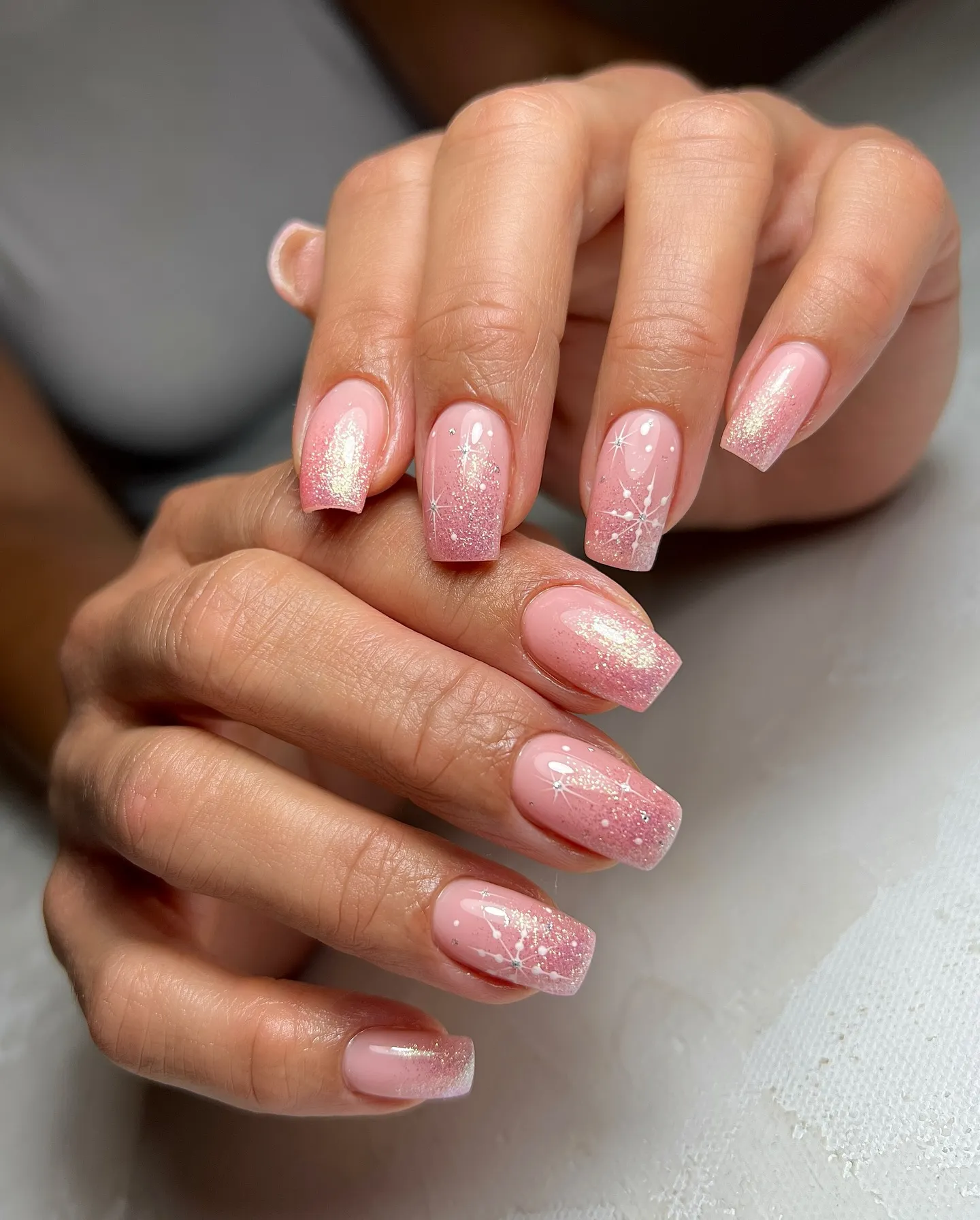 Glitter Ombre Nails