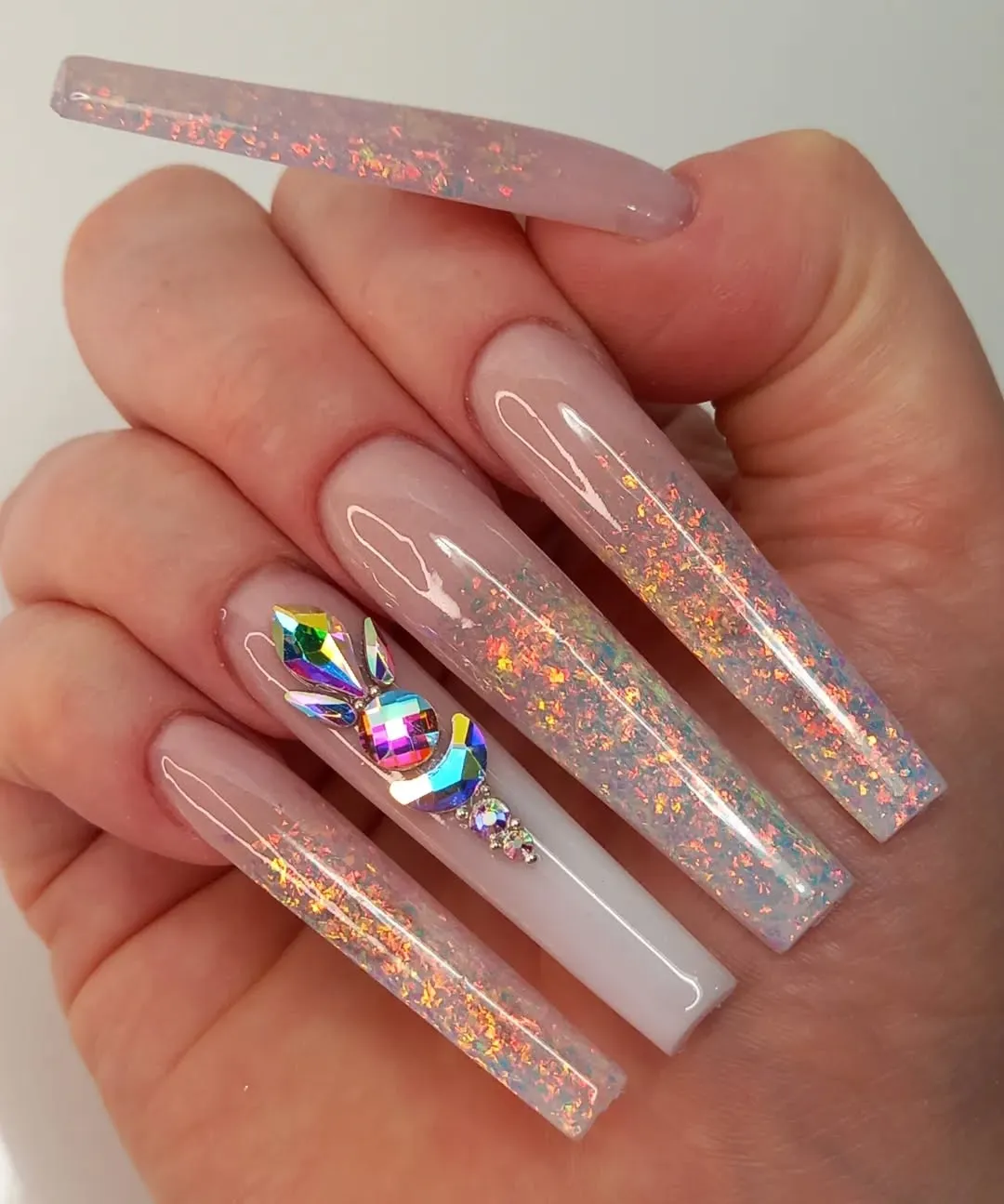 Glitter Ombre Nails