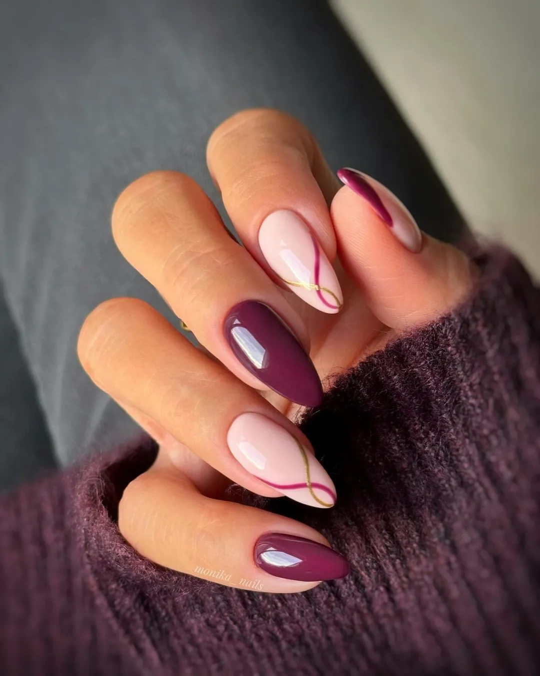 Plum Nails