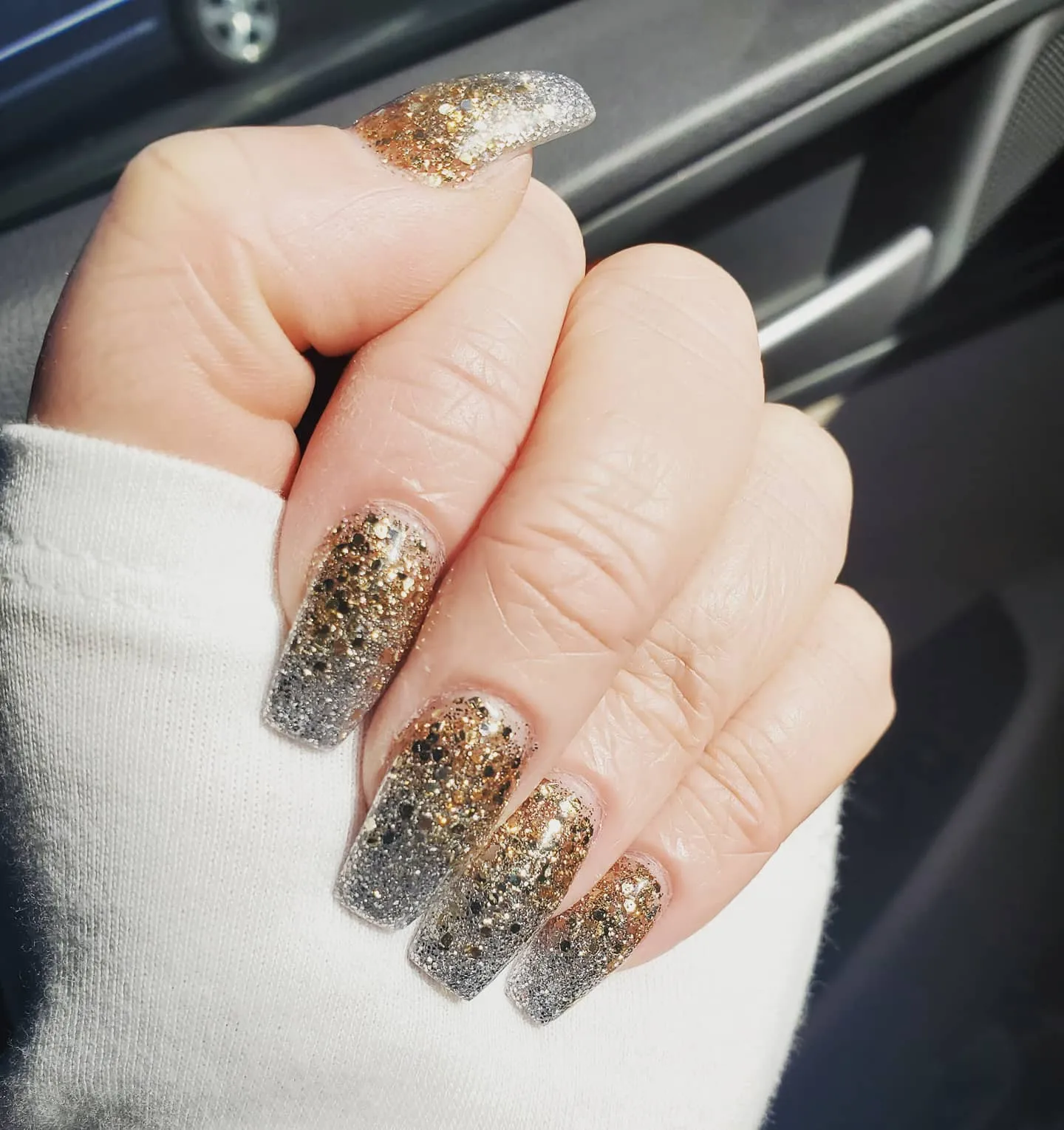 Silver and Gold Nails