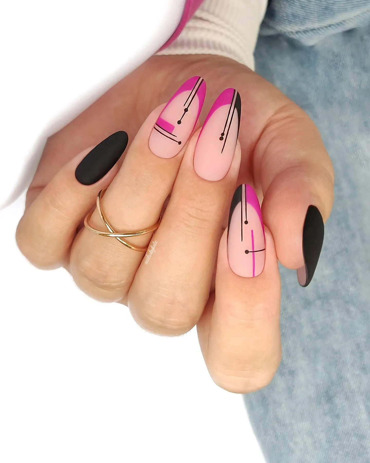 Geometric Nail Art