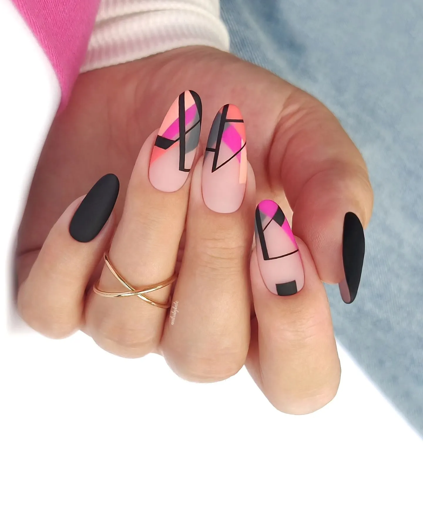 Geometric Nail Art