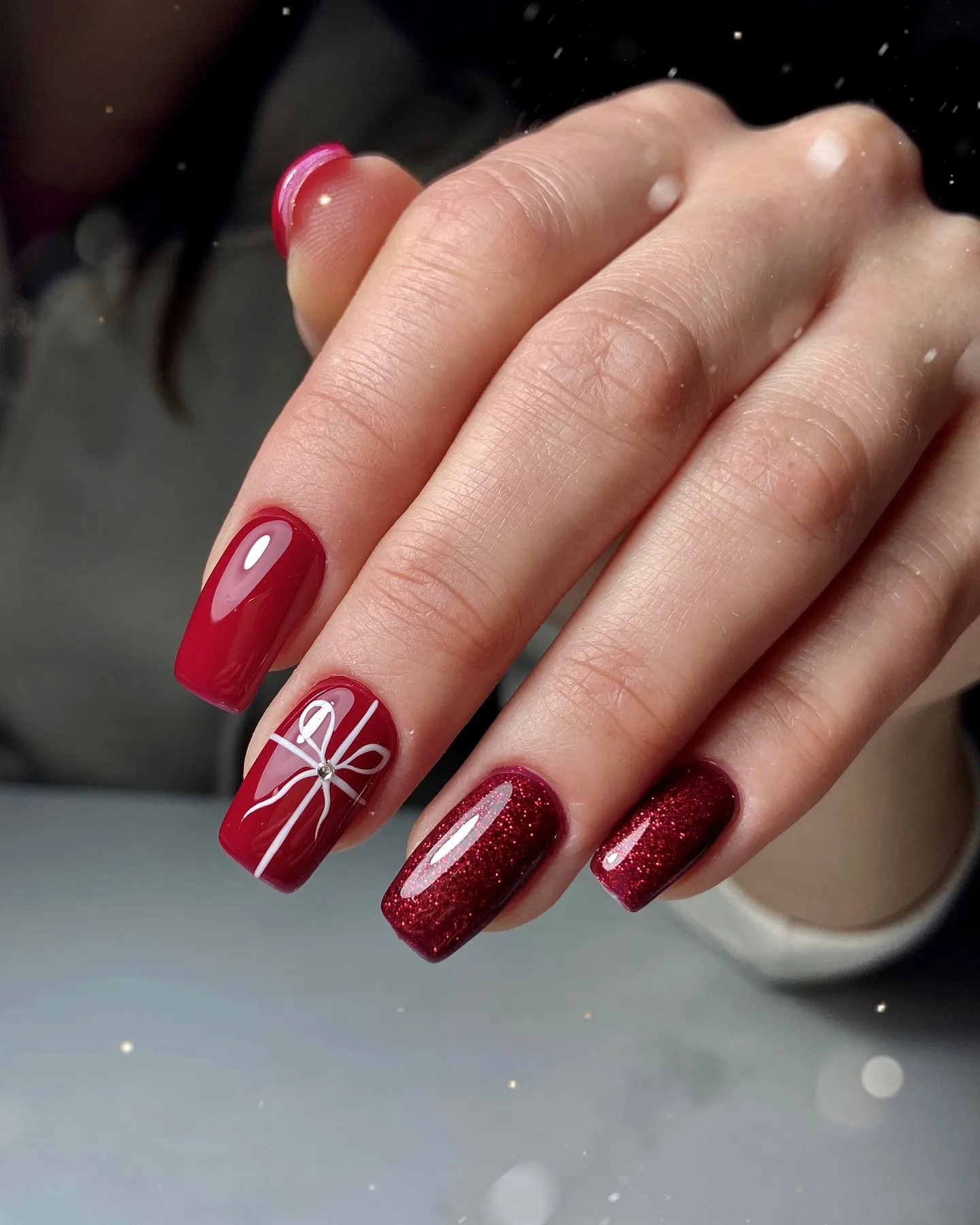 Red Coffin Nail Designs