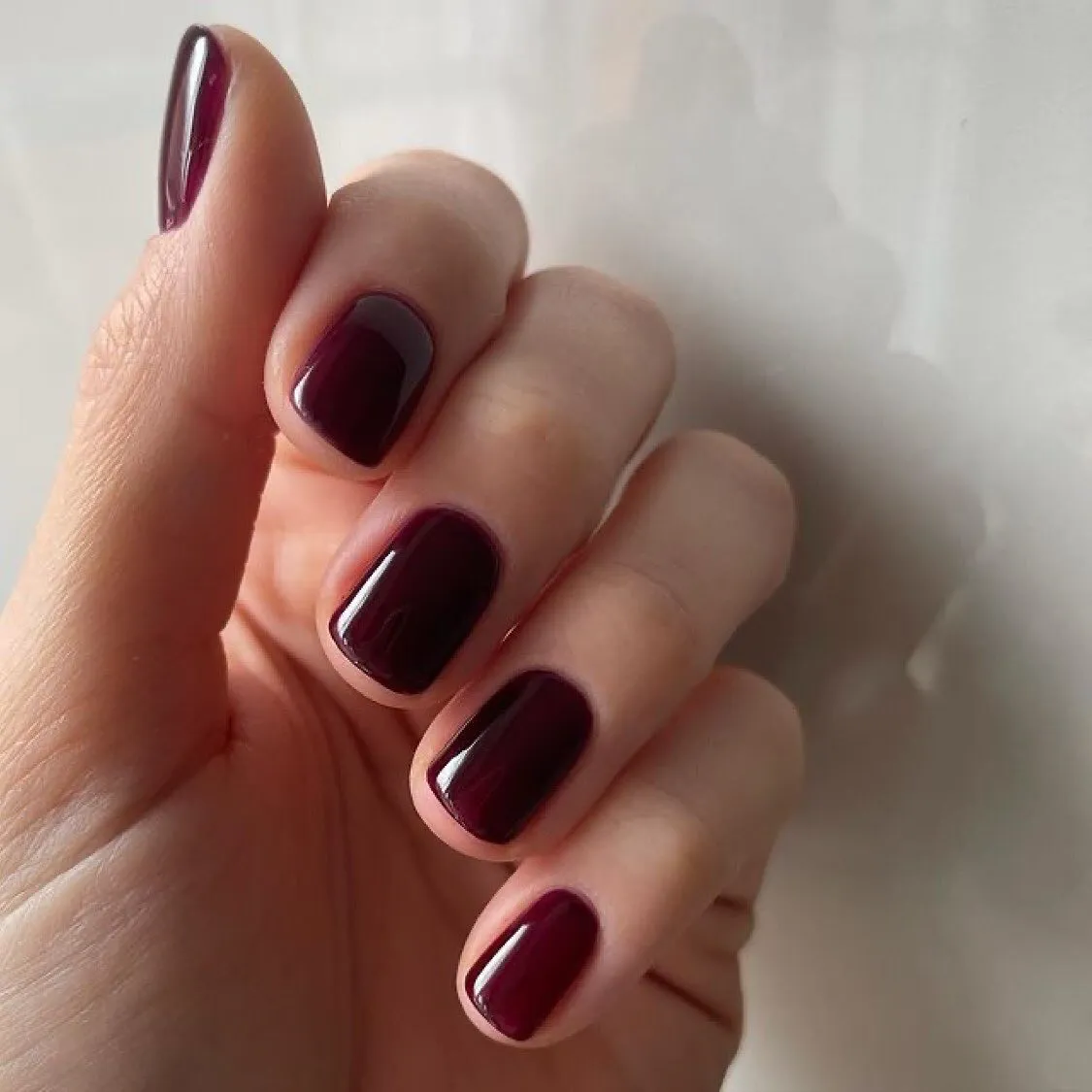 Wine Red Nails