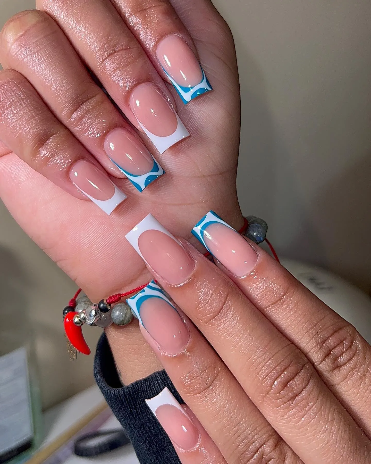 Color-Blocked Coffin Nails