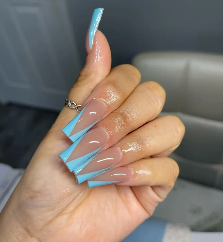 Bold and Bright French Manicure Bold and Bright French Manicure