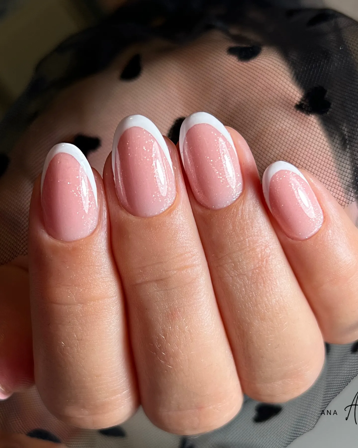 Almond French Nails