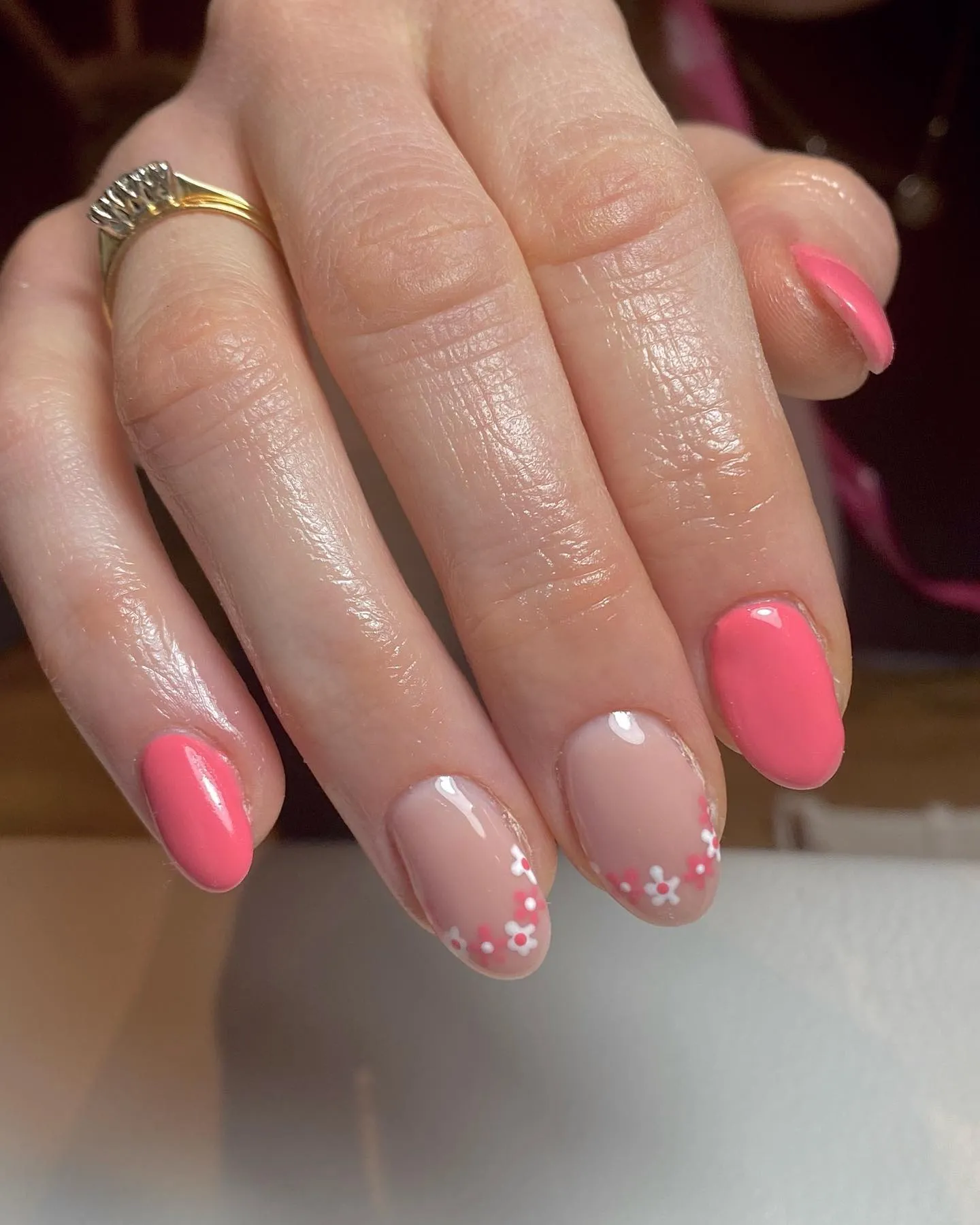 Almond French Nails