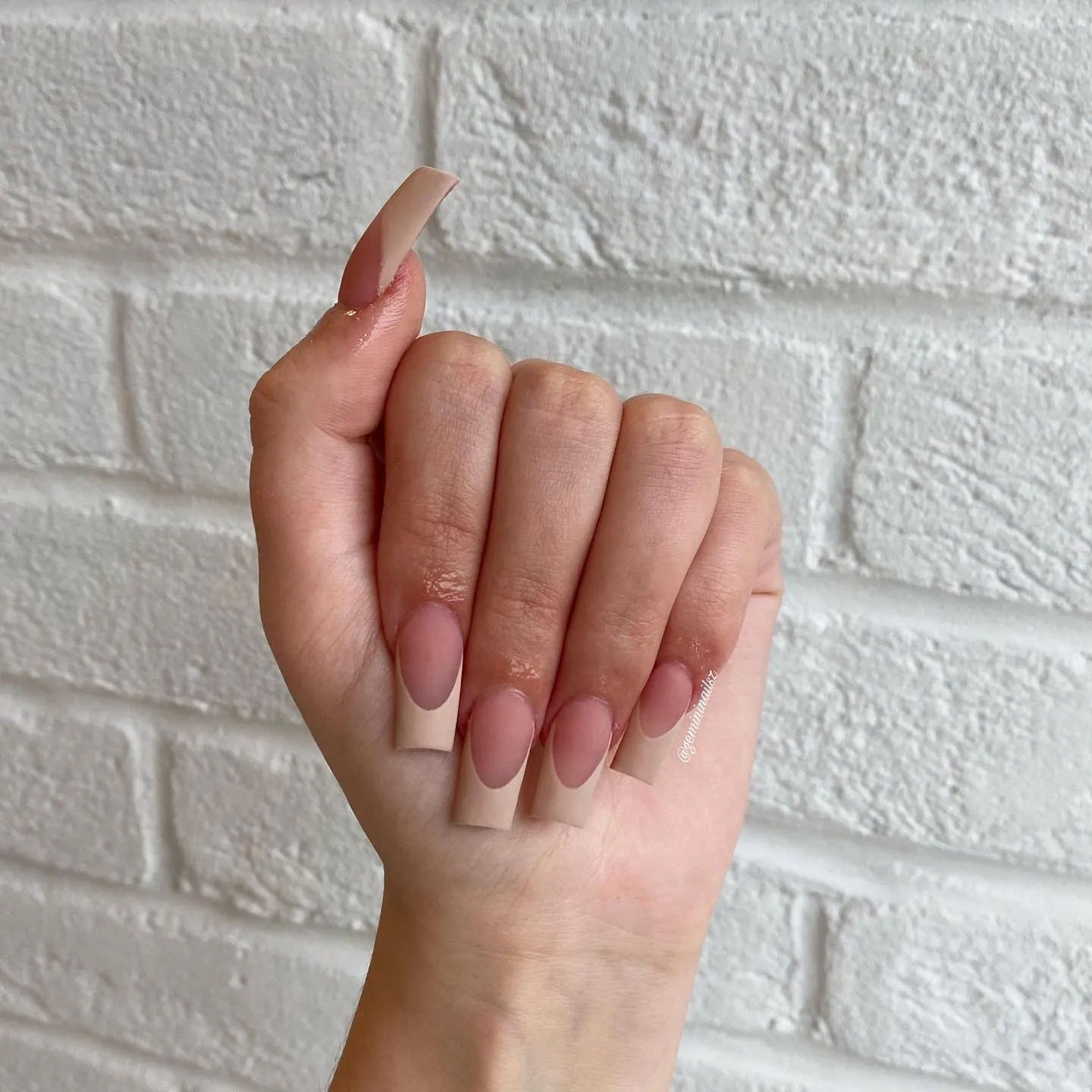 Nude French Nails