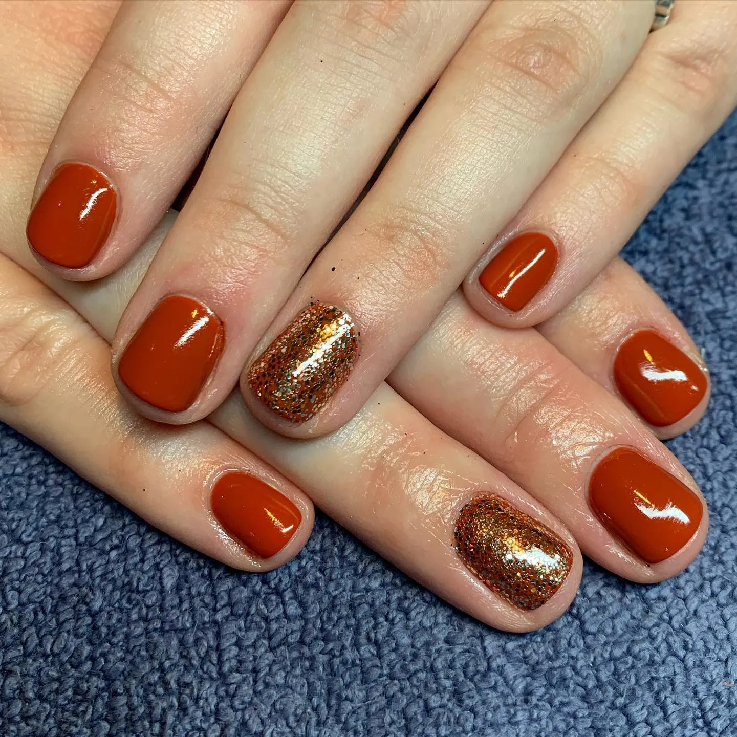 Rust Red Coffin Nails