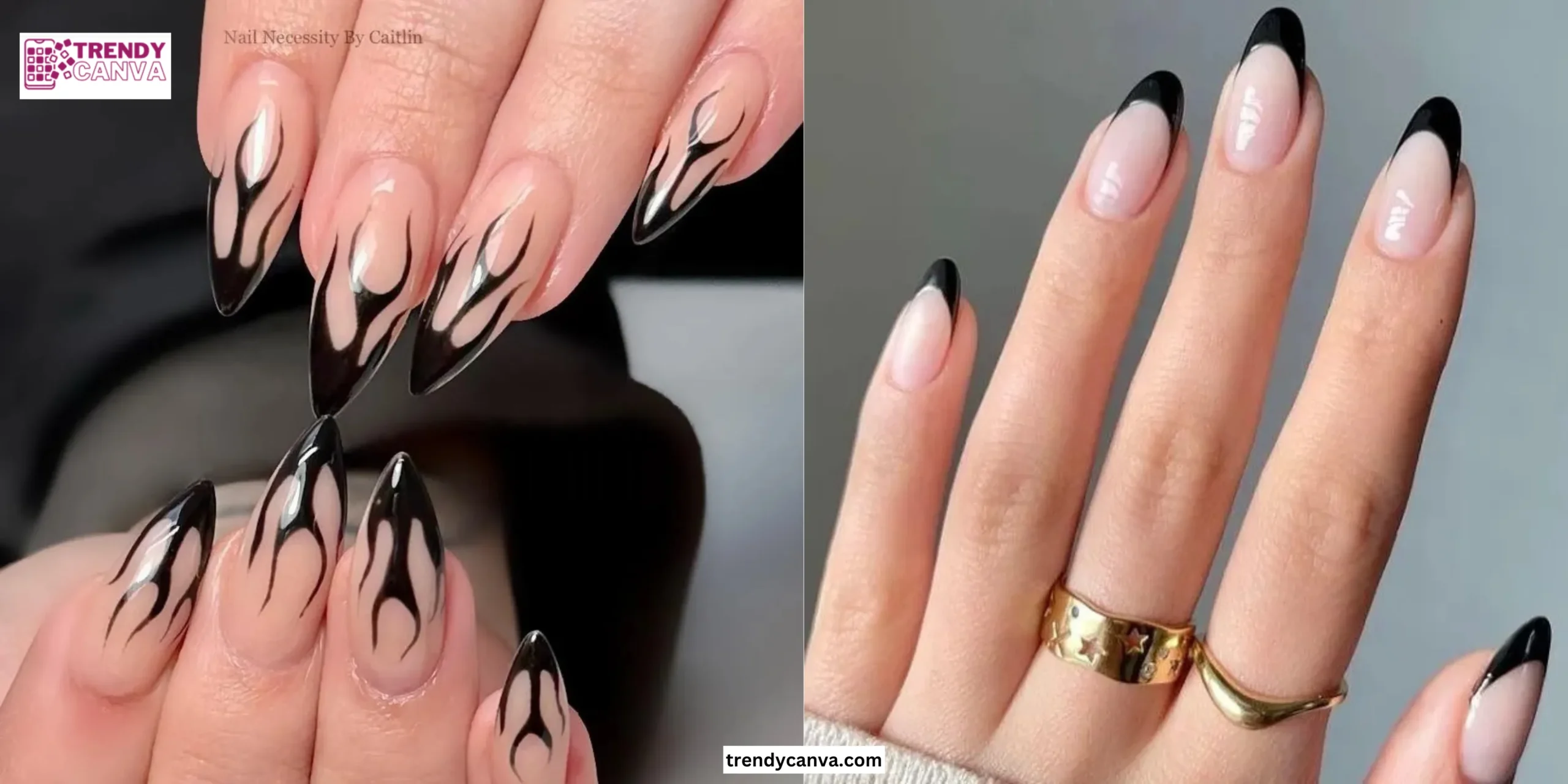 30 Stunning Black French Tip Nails for a Chic Look