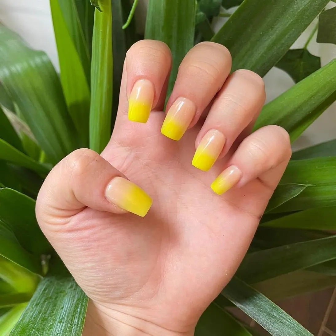 Yellow Ombre Manicure for a Bright Shine