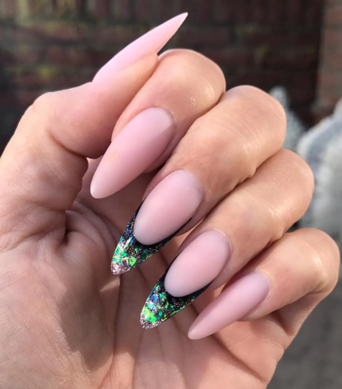 Reverse French Tip Nails