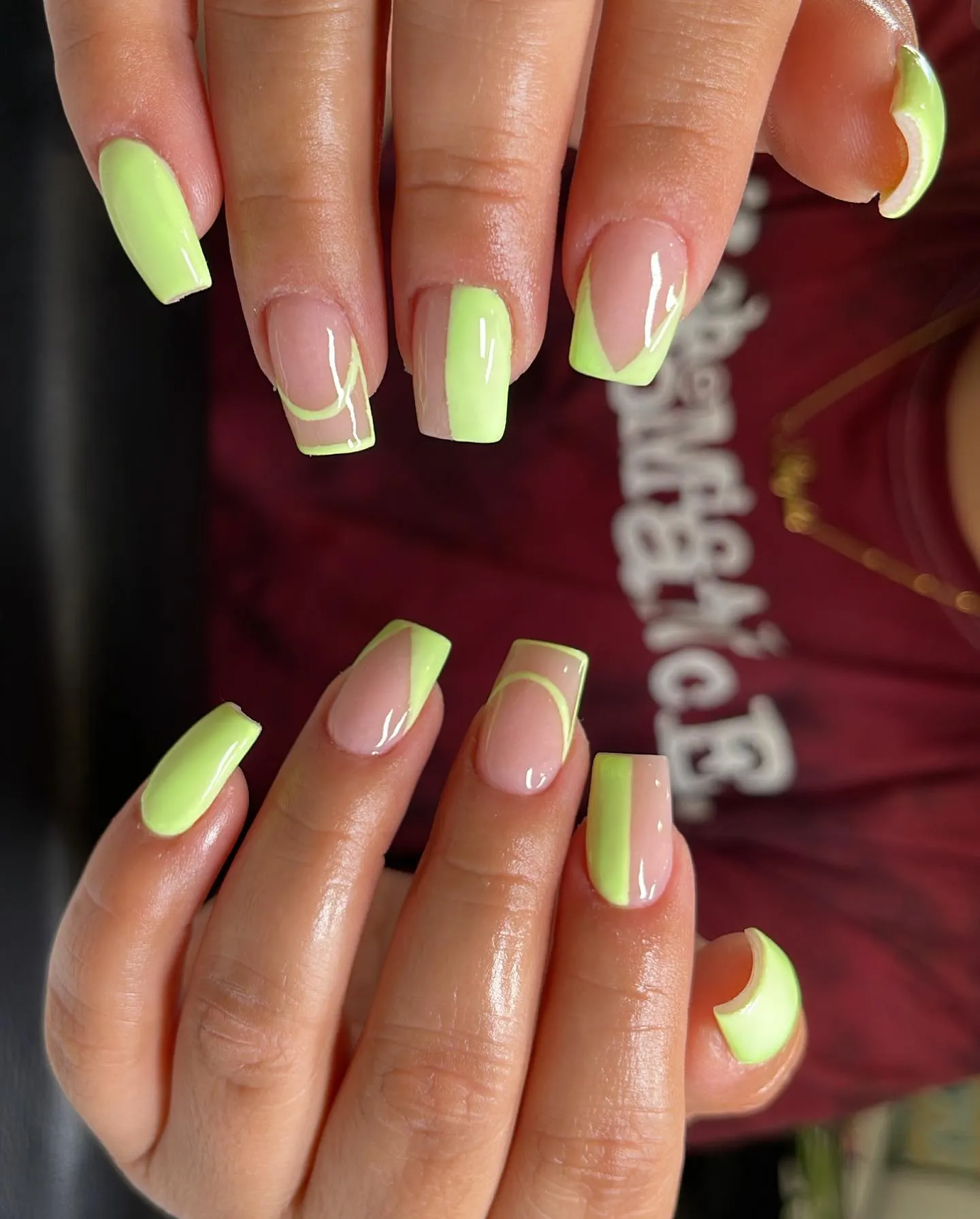 Lime Green Nails