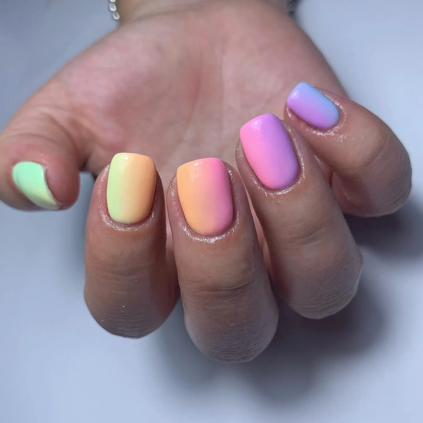 Pastel Ombre Nails