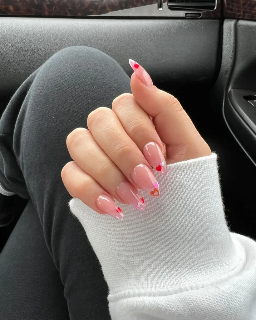 Pink Chrome French Manicure