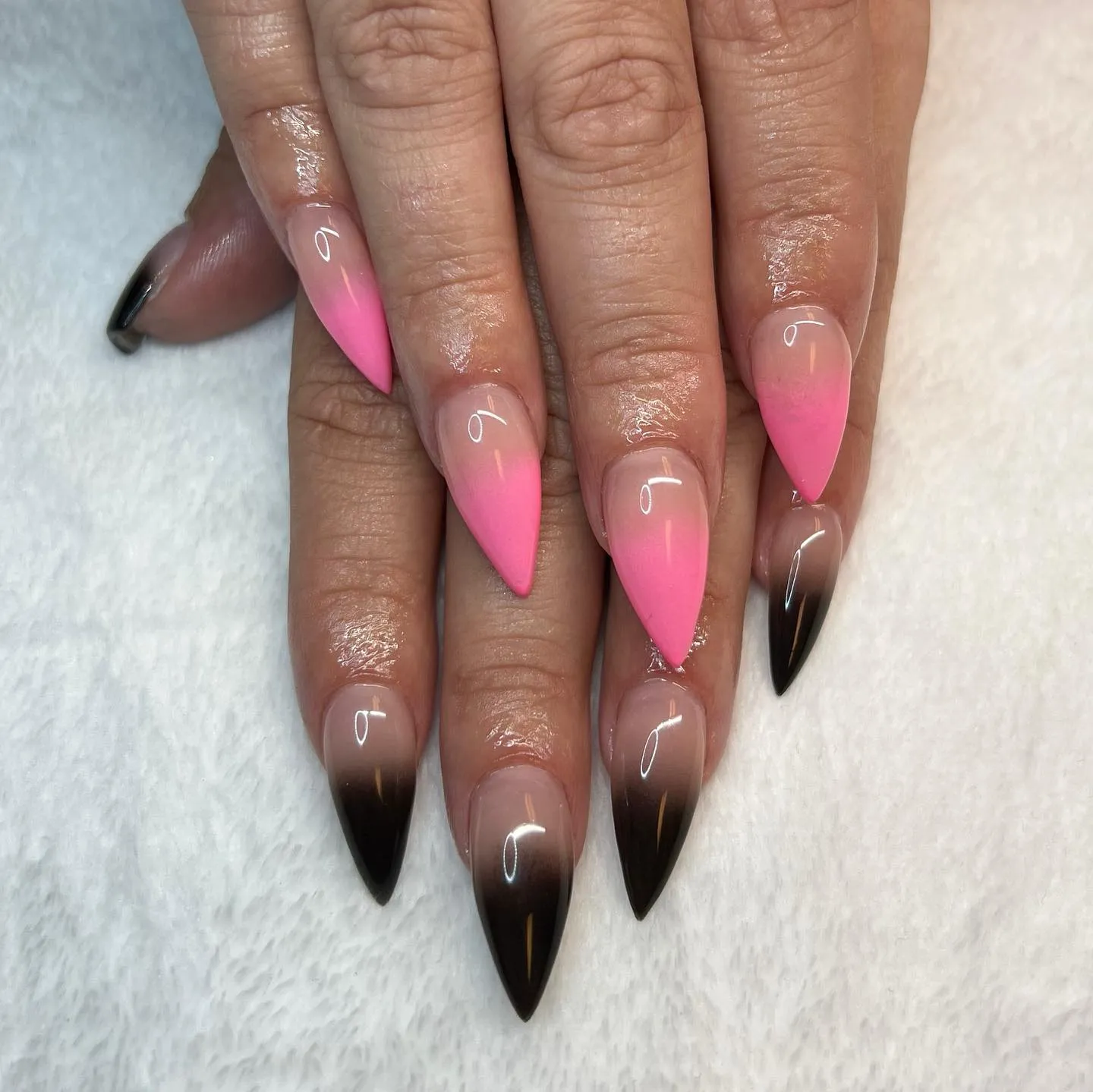 Ombre Stiletto Nails