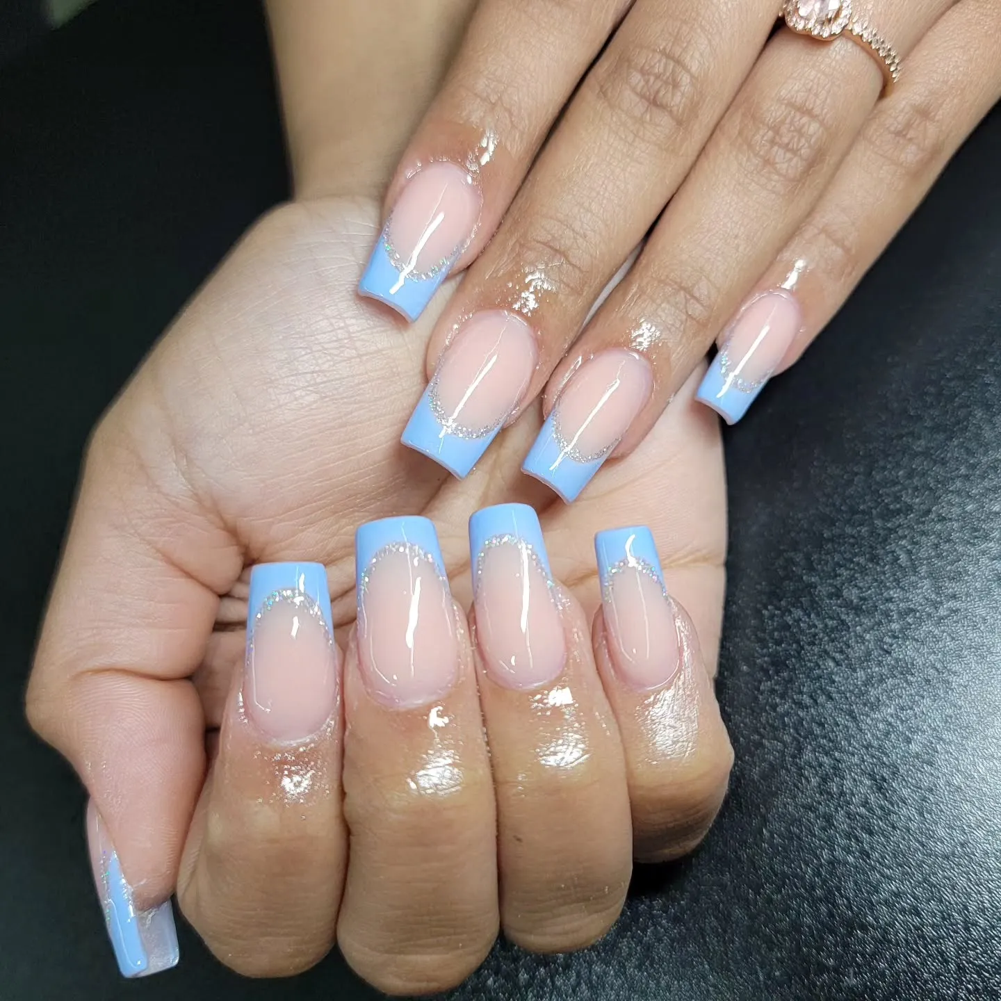 Baby Blue Nails