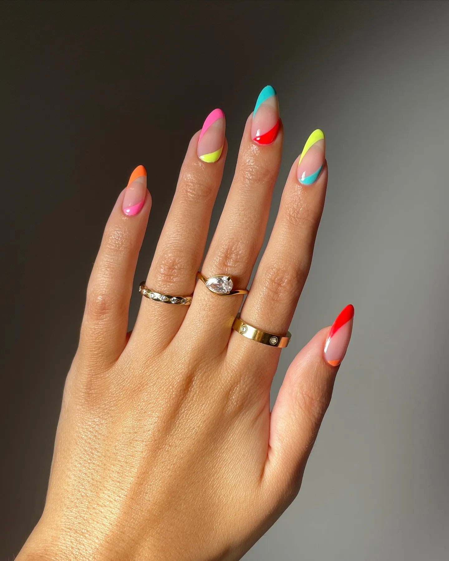 Neon French Manicure