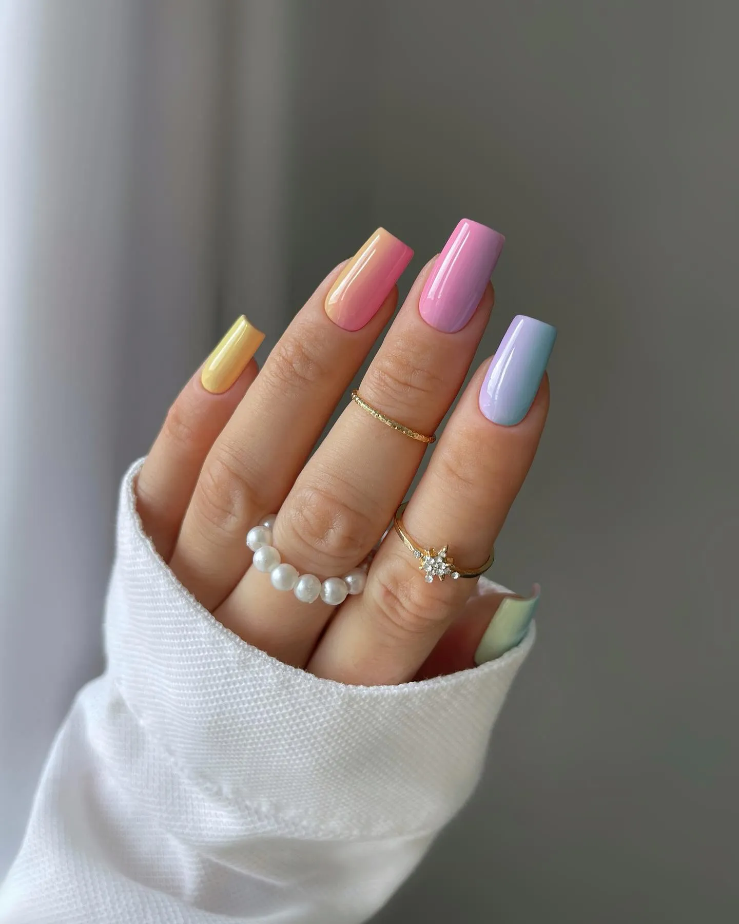 Short Ombre Nails