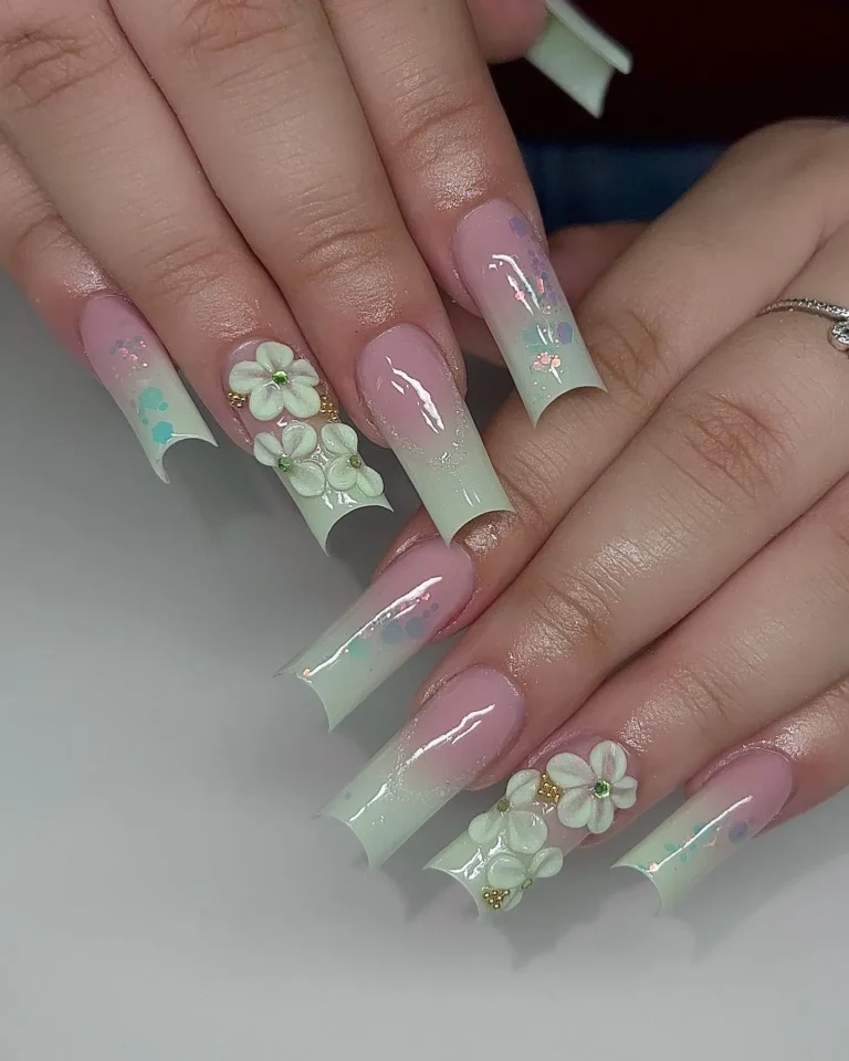 Sage Green French Tip Nails Sage Green French Tip Nails