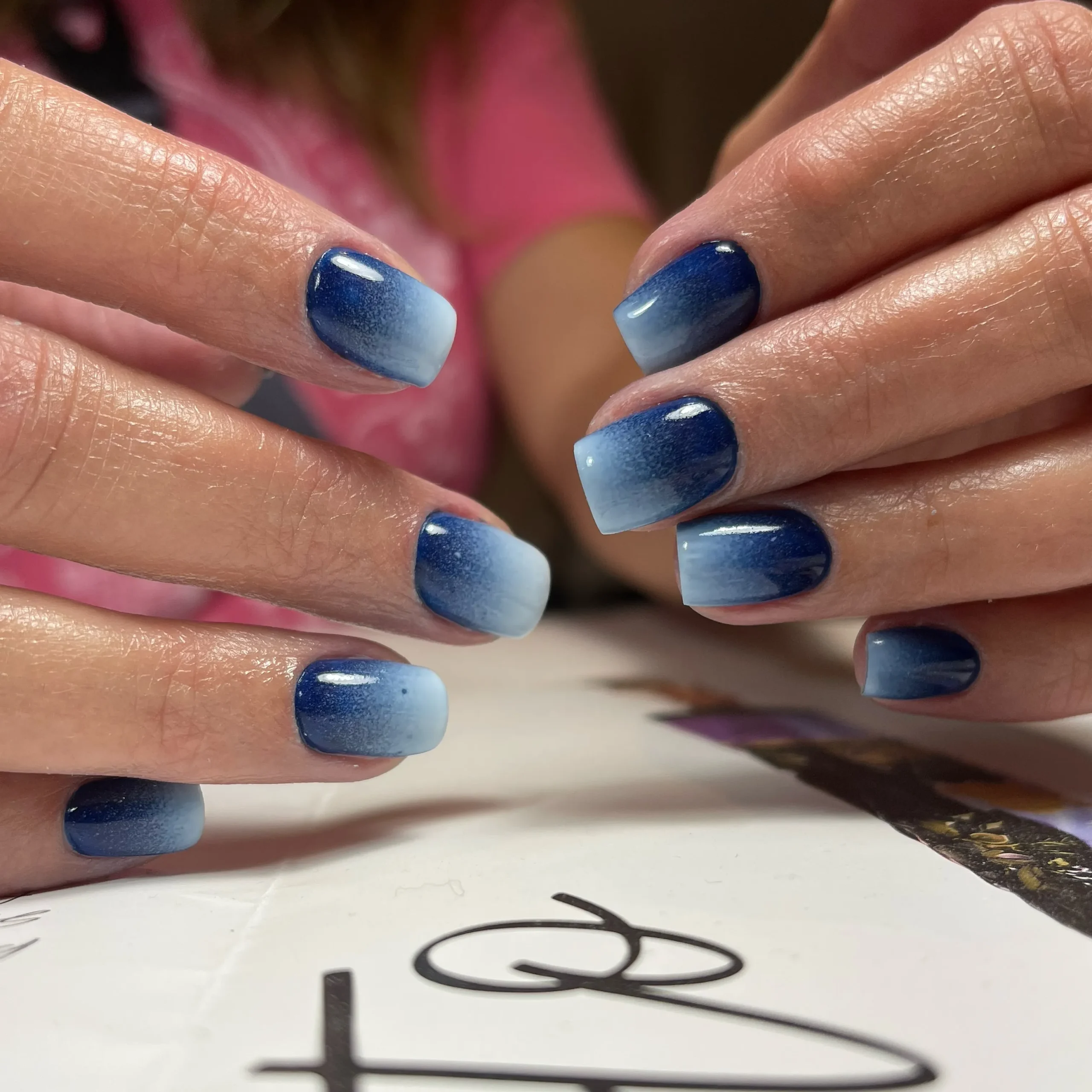 Blue Ombre Nails For A Cool Vibe