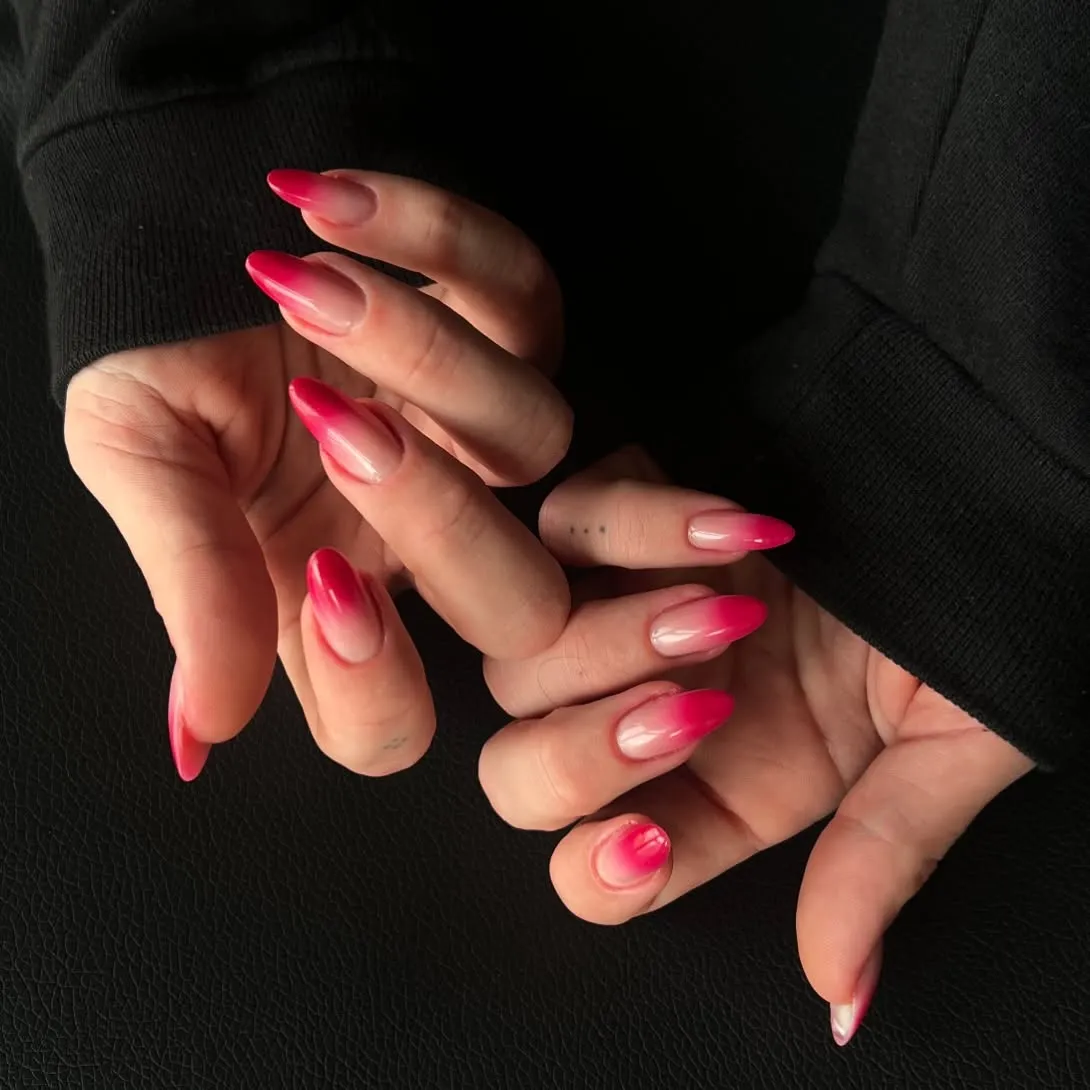 Red Ombre Manicure