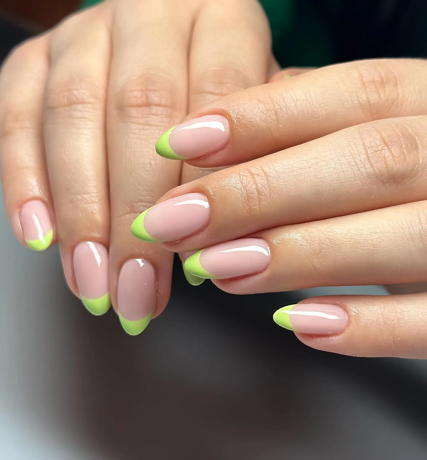 Lime Green Nails