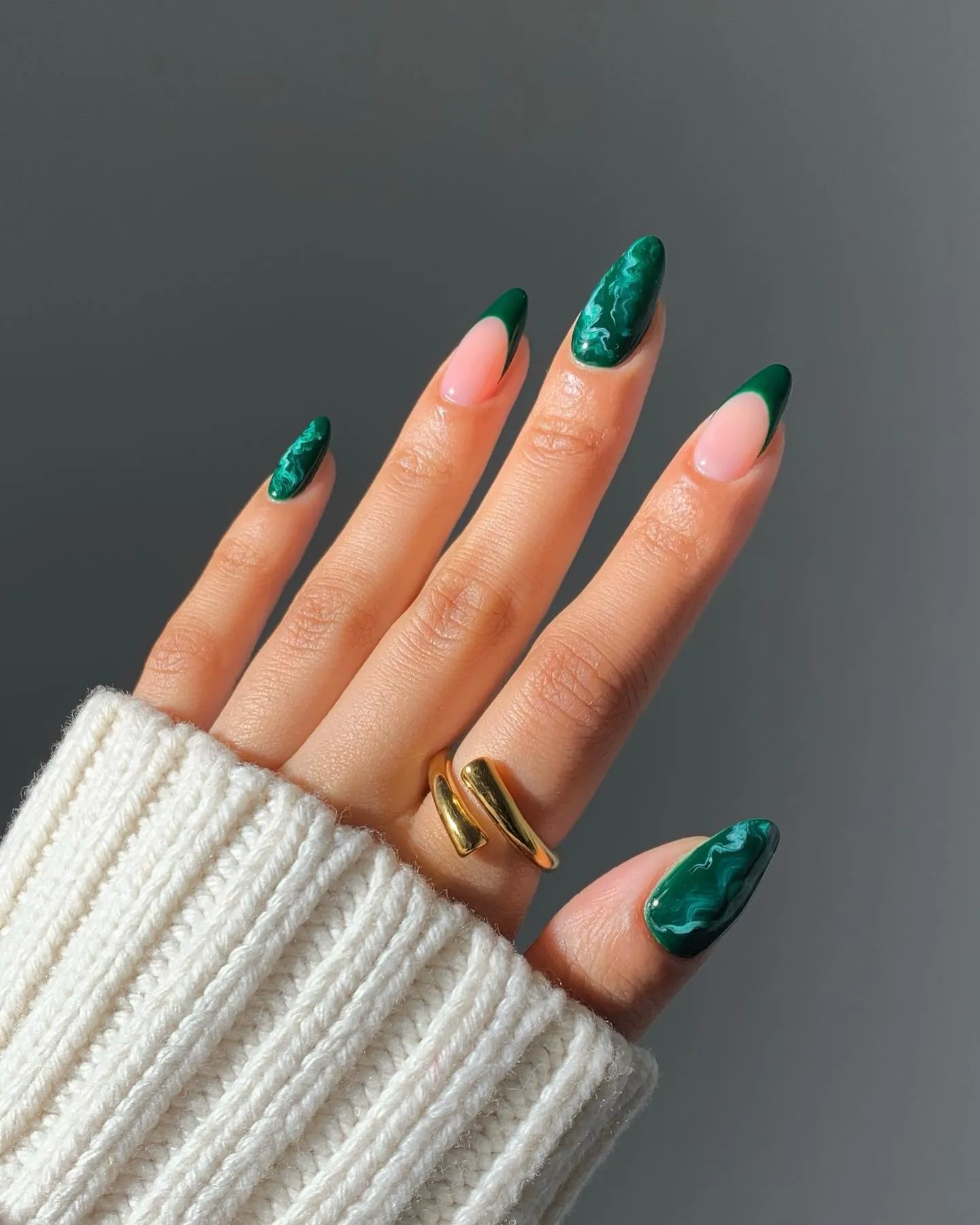 Emerald Green Nails