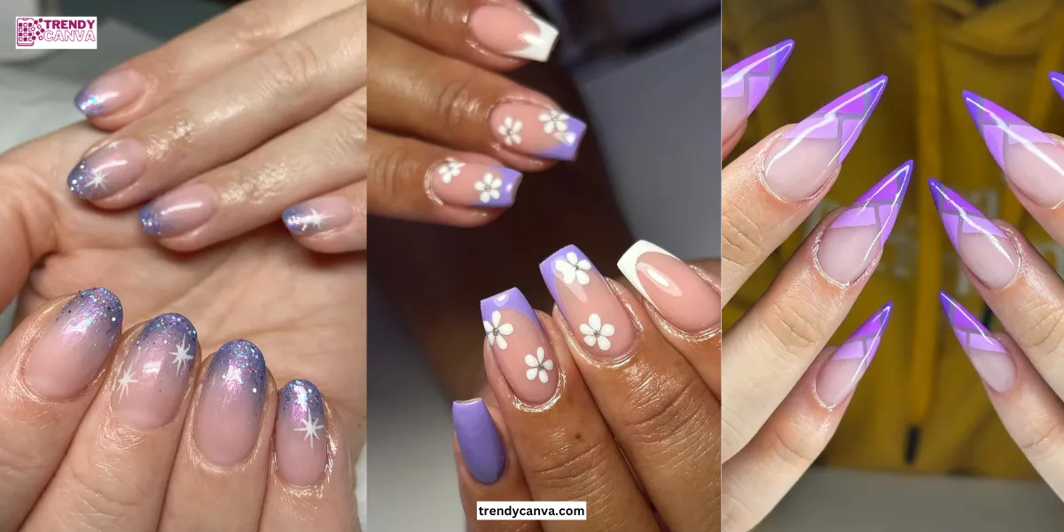 30 Creative Purple French Tip Nails Ideas to Inspire You