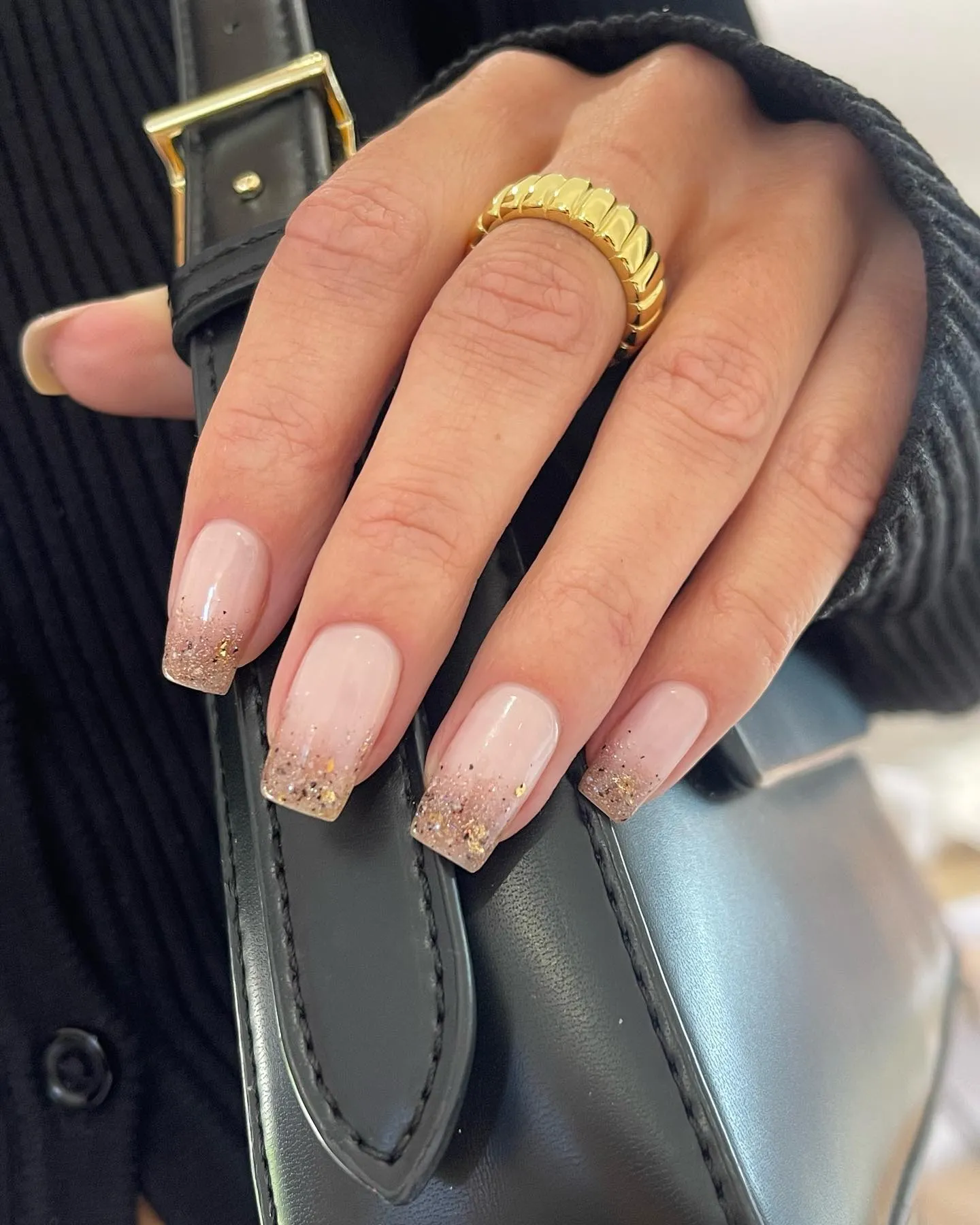 Glitter-Dipped Manicure
